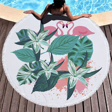 Load image into Gallery viewer, Tropical plants Microfiber Beach Towel / Tassel Blanket /Tapestry Home Decor