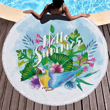 Load image into Gallery viewer, Tropical plants Microfiber Beach Towel / Tassel Blanket /Tapestry Home Decor