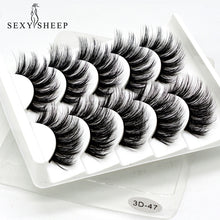Load image into Gallery viewer, SEXYSHEEP 5Pairs 3D Mink Hair False Eyelashes