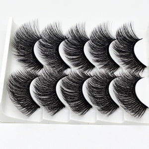 SEXYSHEEP 5Pairs 3D Mink Hair False Eyelashes