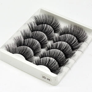 SEXYSHEEP 5Pairs 3D Mink Hair False Eyelashes