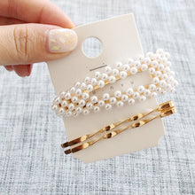 Load image into Gallery viewer, Hand made pearl Hair Clip