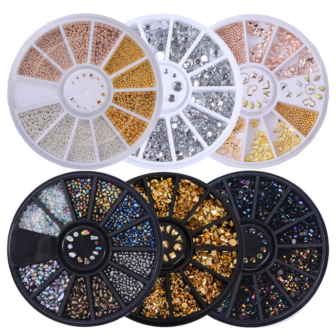 Mixed Color Chameleon Stone Nail Rhinestone set