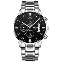 Load image into Gallery viewer, Gold Quartz mens&#39; watches  stainless steel case