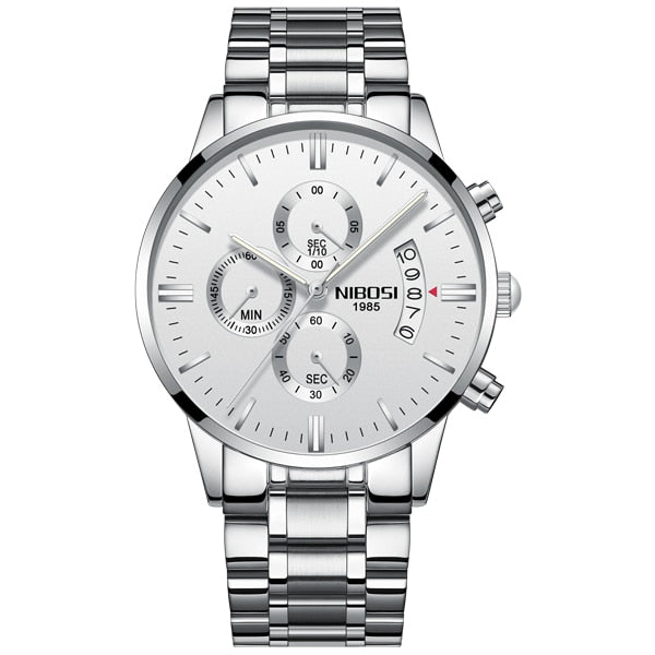 Gold Quartz mens' watches  stainless steel case