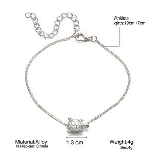 Sea Turtles and other beach motifs foot anklets