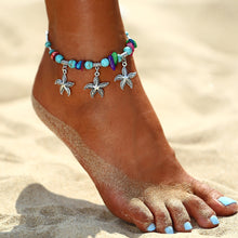 Load image into Gallery viewer, Sea Turtles and other beach motifs foot anklets