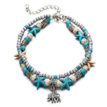 Load image into Gallery viewer, Sea Turtles and other beach motifs foot anklets