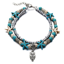Load image into Gallery viewer, Sea Turtles and other beach motifs foot anklets