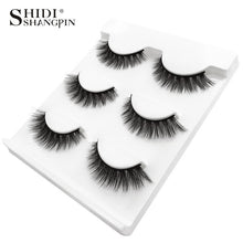 Load image into Gallery viewer, 3 pairs natural false eyelashes fake lashes long makeup 3d mink lashes extension eyelash mink eyelashes for beauty #X11