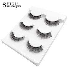 Load image into Gallery viewer, 3 pairs natural false eyelashes fake lashes long makeup 3d mink lashes extension eyelash mink eyelashes for beauty #X11