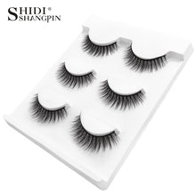 Load image into Gallery viewer, 3 pairs natural false eyelashes fake lashes long makeup 3d mink lashes extension eyelash mink eyelashes for beauty #X11