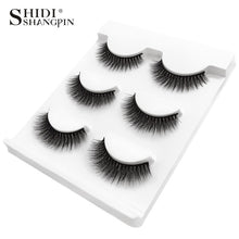 Load image into Gallery viewer, 3 pairs natural false eyelashes fake lashes long makeup 3d mink lashes extension eyelash mink eyelashes for beauty #X11