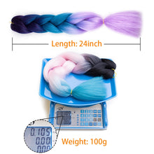 Load image into Gallery viewer, plecare 24inch Synthetic Jumbo Braid Hair 3.527lb/1 pc Pack Crochet Braiding Hair Extensions