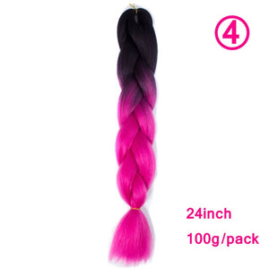 plecare 24inch Synthetic Jumbo Braid Hair 3.527lb/1 pc Pack Crochet Braiding Hair Extensions