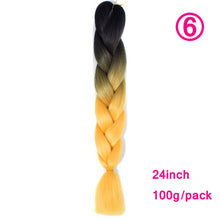 Load image into Gallery viewer, plecare 24inch Synthetic Jumbo Braid Hair 3.527lb/1 pc Pack Crochet Braiding Hair Extensions