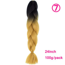 Load image into Gallery viewer, plecare 24inch Synthetic Jumbo Braid Hair 3.527lb/1 pc Pack Crochet Braiding Hair Extensions
