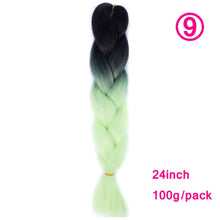Load image into Gallery viewer, plecare 24inch Synthetic Jumbo Braid Hair 3.527lb/1 pc Pack Crochet Braiding Hair Extensions