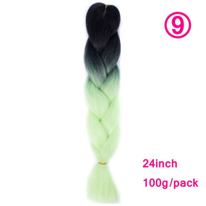plecare 24inch Synthetic Jumbo Braid Hair 3.527lb/1 pc Pack Crochet Braiding Hair Extensions