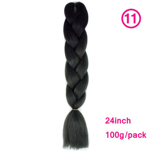 plecare 24inch Synthetic Jumbo Braid Hair 3.527lb/1 pc Pack Crochet Braiding Hair Extensions