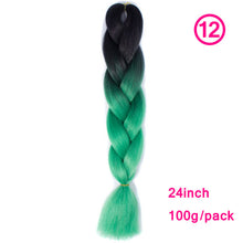 Load image into Gallery viewer, plecare 24inch Synthetic Jumbo Braid Hair 3.527lb/1 pc Pack Crochet Braiding Hair Extensions