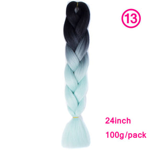 plecare 24inch Synthetic Jumbo Braid Hair 3.527lb/1 pc Pack Crochet Braiding Hair Extensions