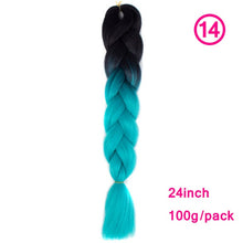 Load image into Gallery viewer, plecare 24inch Synthetic Jumbo Braid Hair 3.527lb/1 pc Pack Crochet Braiding Hair Extensions