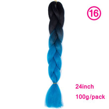 Load image into Gallery viewer, plecare 24inch Synthetic Jumbo Braid Hair 3.527lb/1 pc Pack Crochet Braiding Hair Extensions