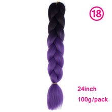 Load image into Gallery viewer, plecare 24inch Synthetic Jumbo Braid Hair 3.527lb/1 pc Pack Crochet Braiding Hair Extensions