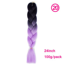 Load image into Gallery viewer, plecare 24inch Synthetic Jumbo Braid Hair 3.527lb/1 pc Pack Crochet Braiding Hair Extensions