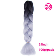 Load image into Gallery viewer, plecare 24inch Synthetic Jumbo Braid Hair 3.527lb/1 pc Pack Crochet Braiding Hair Extensions