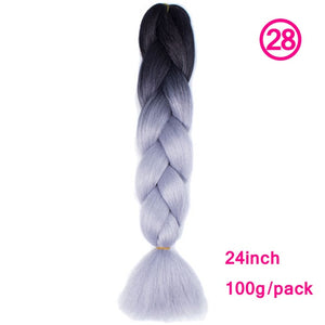 plecare 24inch Synthetic Jumbo Braid Hair 3.527lb/1 pc Pack Crochet Braiding Hair Extensions