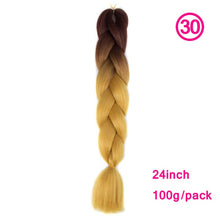 Load image into Gallery viewer, plecare 24inch Synthetic Jumbo Braid Hair 3.527lb/1 pc Pack Crochet Braiding Hair Extensions