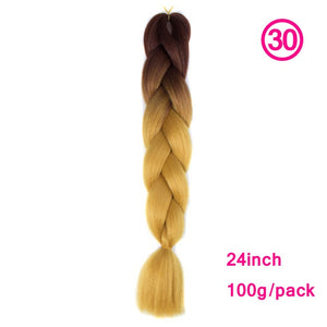 plecare 24inch Synthetic Jumbo Braid Hair 3.527lb/1 pc Pack Crochet Braiding Hair Extensions