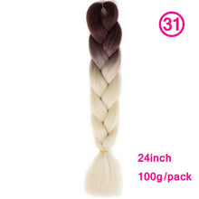 Load image into Gallery viewer, plecare 24inch Synthetic Jumbo Braid Hair 3.527lb/1 pc Pack Crochet Braiding Hair Extensions