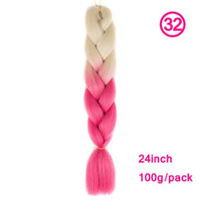 Load image into Gallery viewer, plecare 24inch Synthetic Jumbo Braid Hair 3.527lb/1 pc Pack Crochet Braiding Hair Extensions