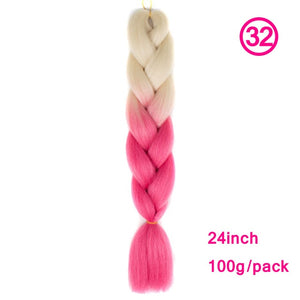 plecare 24inch Synthetic Jumbo Braid Hair 3.527lb/1 pc Pack Crochet Braiding Hair Extensions