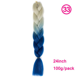 plecare 24inch Synthetic Jumbo Braid Hair 3.527lb/1 pc Pack Crochet Braiding Hair Extensions