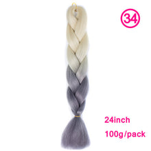 Load image into Gallery viewer, plecare 24inch Synthetic Jumbo Braid Hair 3.527lb/1 pc Pack Crochet Braiding Hair Extensions