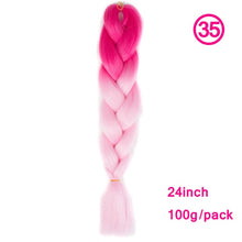 Load image into Gallery viewer, plecare 24inch Synthetic Jumbo Braid Hair 3.527lb/1 pc Pack Crochet Braiding Hair Extensions