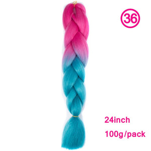 plecare 24inch Synthetic Jumbo Braid Hair 3.527lb/1 pc Pack Crochet Braiding Hair Extensions