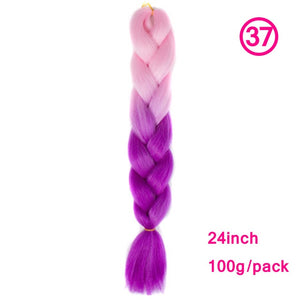plecare 24inch Synthetic Jumbo Braid Hair 3.527lb/1 pc Pack Crochet Braiding Hair Extensions