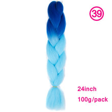 Load image into Gallery viewer, plecare 24inch Synthetic Jumbo Braid Hair 3.527lb/1 pc Pack Crochet Braiding Hair Extensions