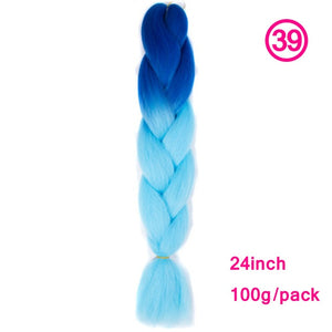 plecare 24inch Synthetic Jumbo Braid Hair 3.527lb/1 pc Pack Crochet Braiding Hair Extensions