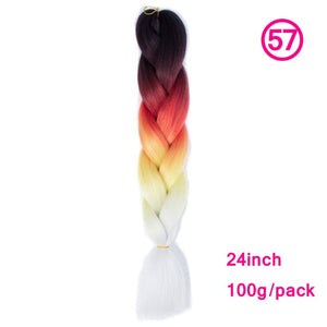 plecare 24inch Synthetic Jumbo Braid Hair 3.527lb/1 pc Pack Crochet Braiding Hair Extensions
