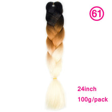 Load image into Gallery viewer, plecare 24inch Synthetic Jumbo Braid Hair 3.527lb/1 pc Pack Crochet Braiding Hair Extensions