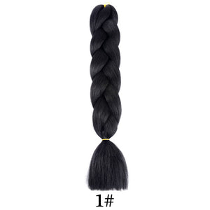 plecare 24inch Synthetic Jumbo Braid Hair 3.527lb/1 pc Pack Crochet Braiding Hair Extensions