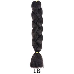 plecare 24inch Synthetic Jumbo Braid Hair 3.527lb/1 pc Pack Crochet Braiding Hair Extensions