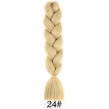 Load image into Gallery viewer, plecare 24inch Synthetic Jumbo Braid Hair 3.527lb/1 pc Pack Crochet Braiding Hair Extensions
