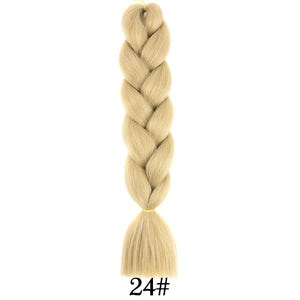 plecare 24inch Synthetic Jumbo Braid Hair 3.527lb/1 pc Pack Crochet Braiding Hair Extensions